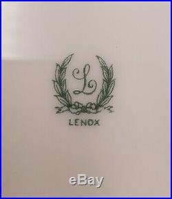 Vintage Lenox Raised Gold Encrusted Cobalt Blue 10.5 Dinner Plate #1830/X. 114. B