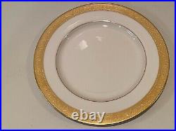 Vintage Lenox Westchester Bone China with Gold Encrusted Band 5 Pc Place Setting