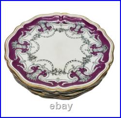 Vintage Nice Plates With Floral Urn Design Set Of Six Vintage Nice Plates With Floral Urn Design Set Of Six