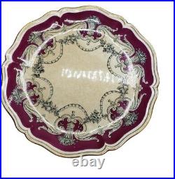 Vintage Nice Plates With Floral Urn Design Set Of Six