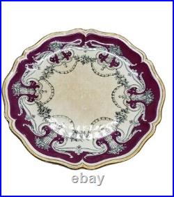 Vintage Nice Plates With Floral Urn Design Set Of Six