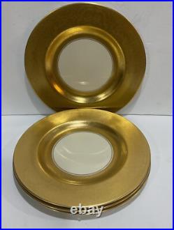 Vintage PICKARD USA China Porcelain Gold Encrusted 10 3/4Dinner Plates Set Of 4 Vintage PICKARD USA China Porcelain Gold Encrusted 10 3/4Dinner Plates Set Of 4