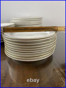 Vintage Rosenthal Selb HELENA White with Gold Rim Plates 30 Piece Setting For 10