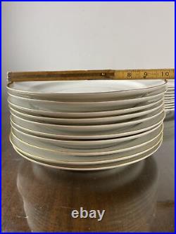 Vintage Rosenthal Selb HELENA White with Gold Rim Plates 30 Piece Setting For 10