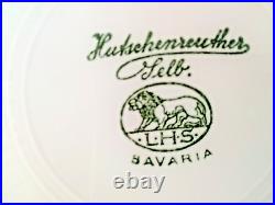 Vintage Royal Bavarian Hutschenreuther Selb Bavaria Gold 10 3/4 Plates SET OF 4