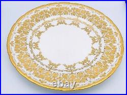 Vintage Royal Crown Derby Gilt Jewelled Bone China 10 Dinner Plate circa. 1922