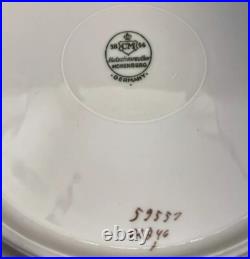 Vintage Set Of 8 Gold Trim Dinner Plates, Hutschenreuther, Bavaria 10.5