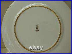 Vintage Wedgwood Columbia Raised Gold Dinner Plates Set of 10