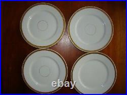 Vintage Wm. Guerin Limoges China White&Gold Dinner Dish set 20Pces Service for 4