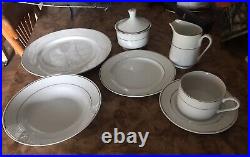 Vt Gibson Housewares Dinner /Salad/Bread/Teacup WithGold Trim & Smooth Rim-China