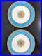 Vtg-Antique-Brownfield-s-TIFFANY-Co-Blue-Gold-Cabinet-Plates-Rare-Set-of-2-01-wh