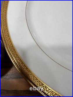 WM GUERIN & CO LIMOGES FRANCE SET 20 LOT DINNER PLATES DESSERT GOLD EARLY 1900's