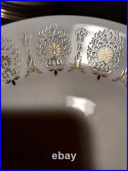 Wedgwood Dinner Plates With Gold Rim 10 3/4 Inches! Medina SET OF 6