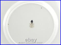 Wedgwood England W4312 FLORENTINE BLACK & GOLD 10-3/4 DINNER PLATES Set of 4