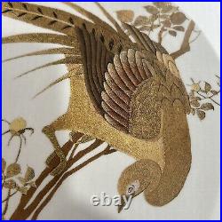 Williams Sonoma Thanksgiving Walden Golden Dinner Plates Set Of 4 NIB Pheasant